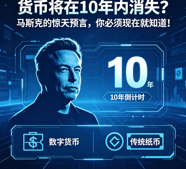 货币将在10年内消失？马斯克的惊天预言，你必须现在就知道